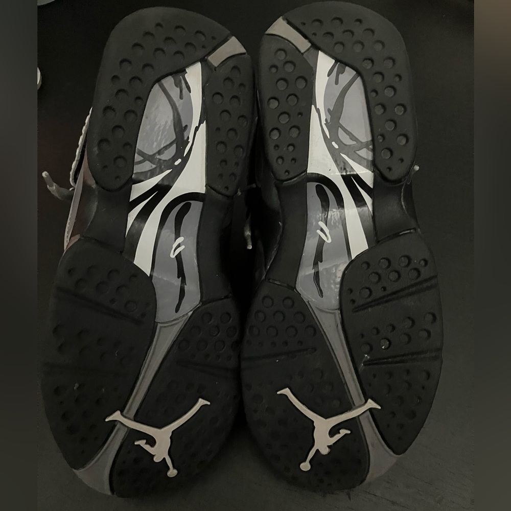 Nike Air Jordan Eight 8 Winterized GS Gunsmoke Shoes RARE Sneakers FN5190-001 - Picture 5 of 9